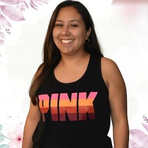 Victoria Secret PINK Size Large Tank Top Black.